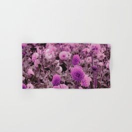Botanical pink lavender girly floral pattern Hand & Bath Towel