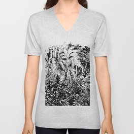 b&w jungle V Neck T Shirt