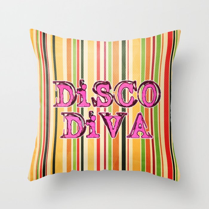 DiSCO DiVA Throw Pillow