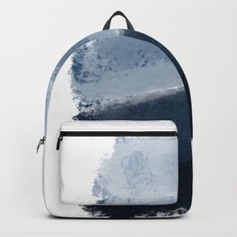 Abstract Brush Strokes in Shades of Blue Backpack