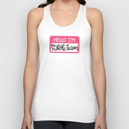 Hello Tag Unisex Tank Top