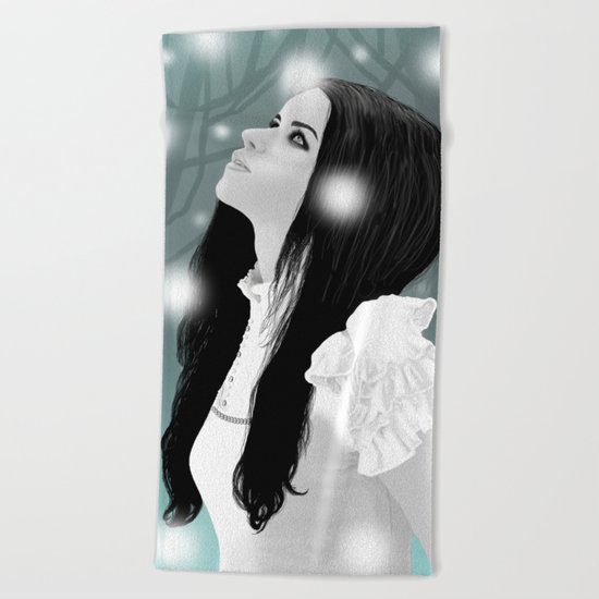 Snow Beach Towel