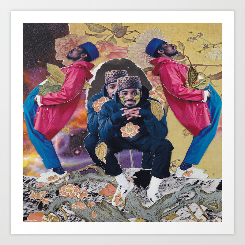 Andre 3000 Collage Art Print By Stellarcollages Society6