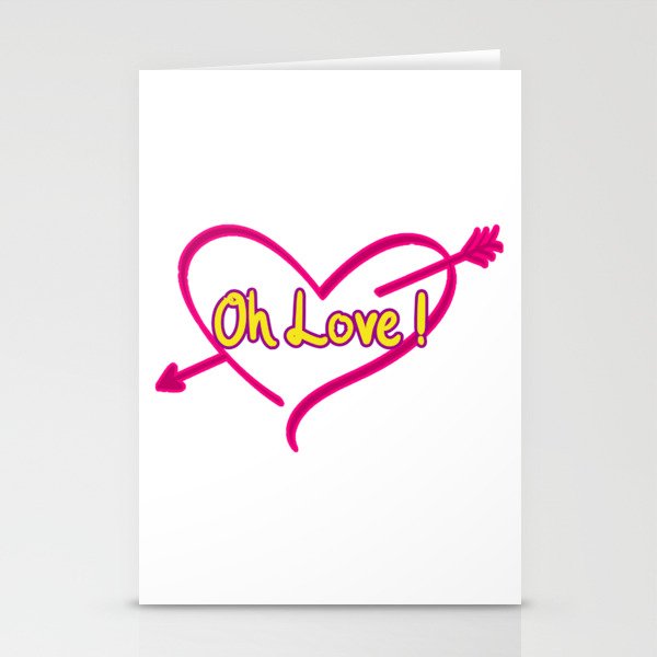 Oh Love 1 Stationery Cards