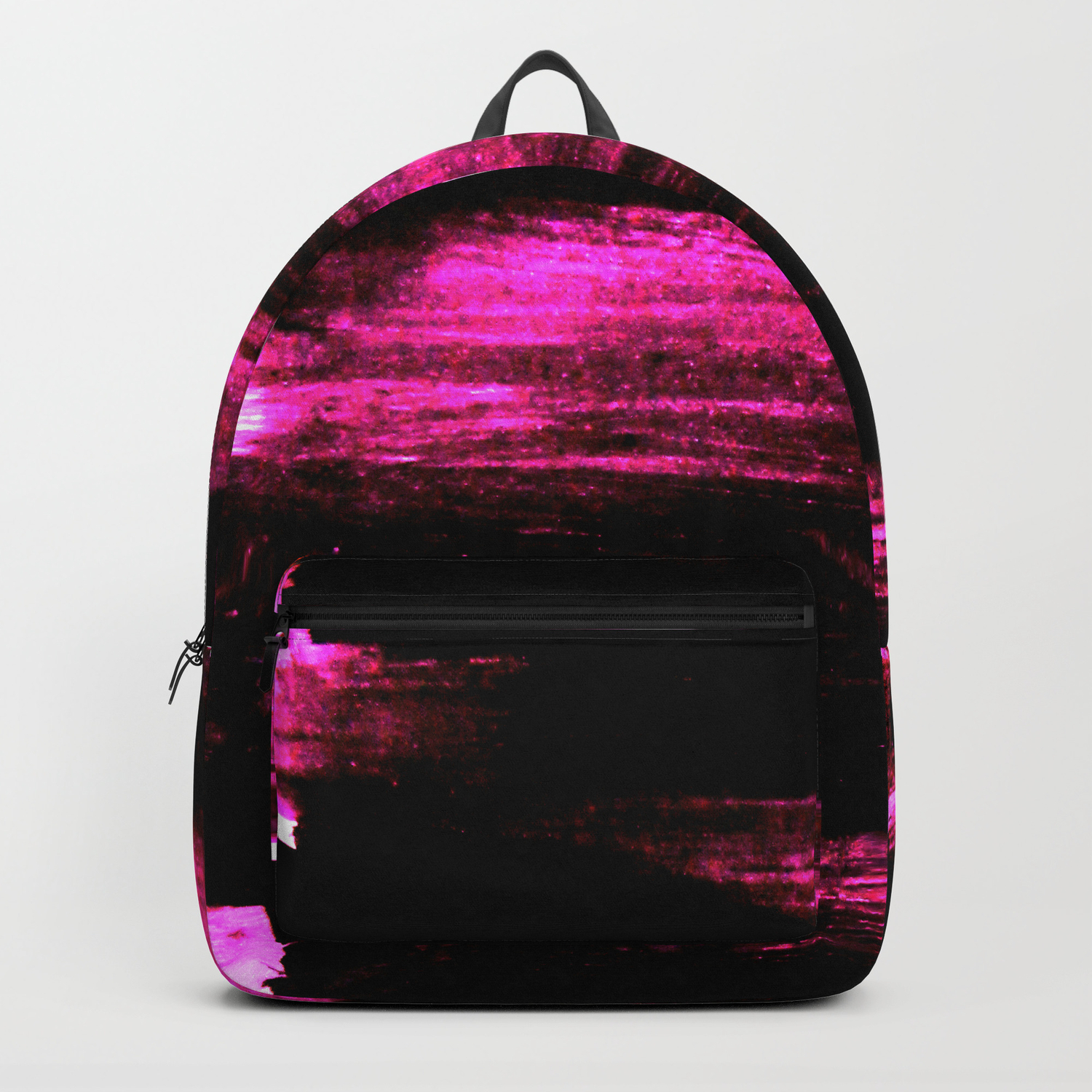 black and pink backpacks