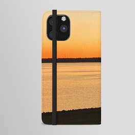 One Fall Sunset iPhone Wallet Case