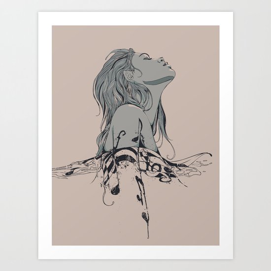 Floating in The Rhythm Art Print