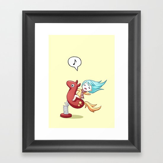 Pony Ride Framed Art Print