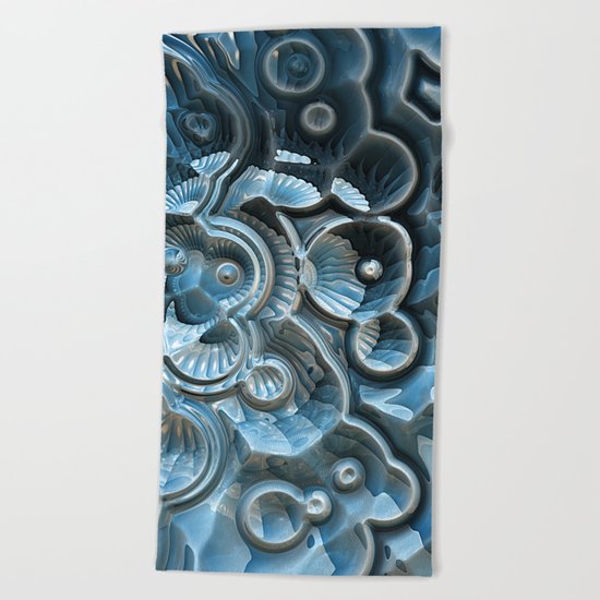 Reflections of A Fractal Fossil Beach Towel