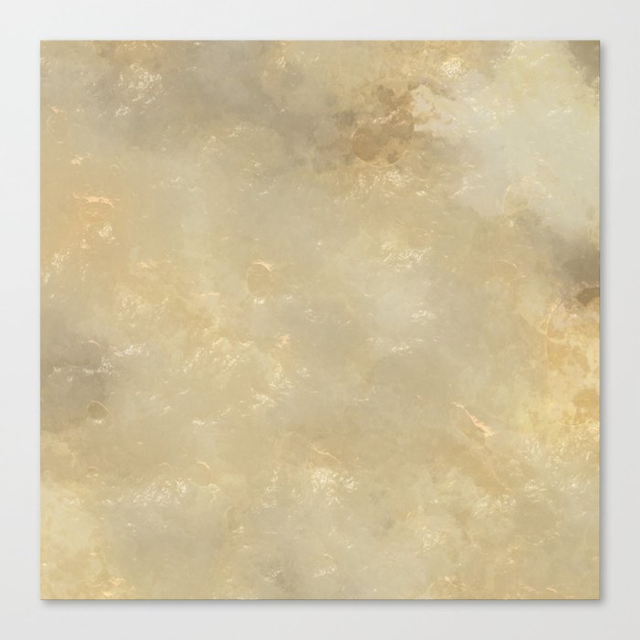 Frozen glass golden Canvas Print