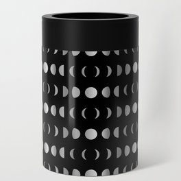 Celestial Moon phases in silver	 Can Cooler