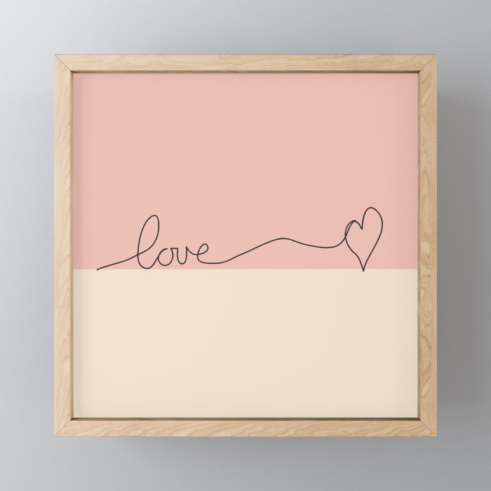 Love en Rose Framed Mini Art Print