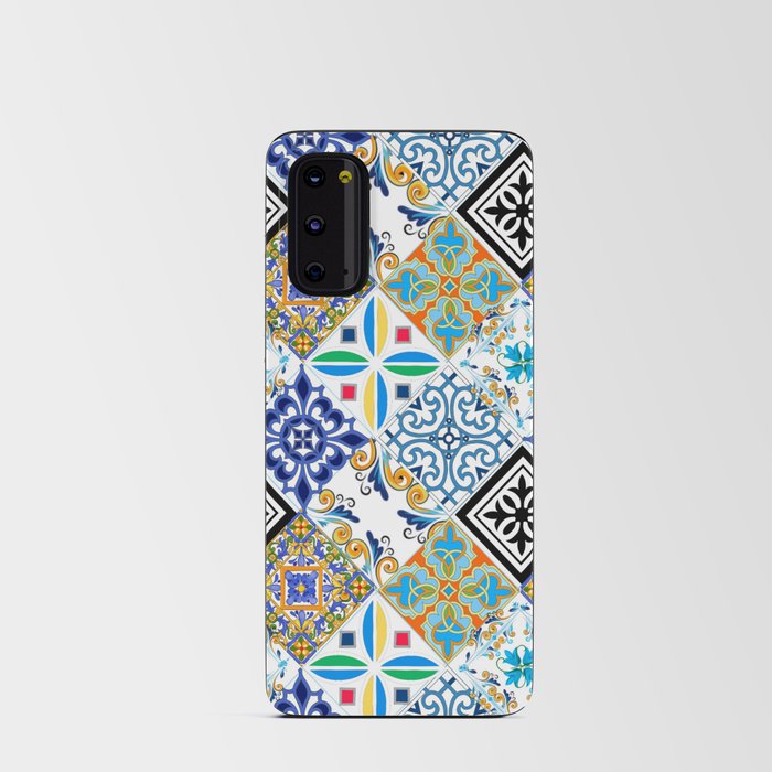 Tiles,mosaic,azulejo,quilt,Portuguese,majolica, Android Card Case