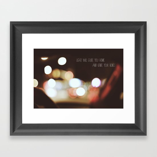 Ignte your Bones Framed Art Print