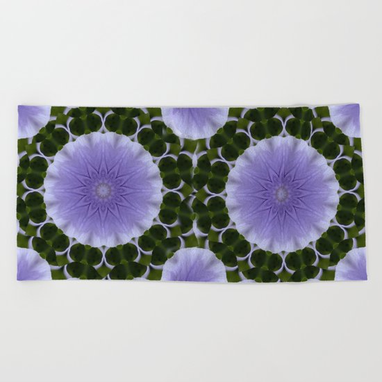 Mauve Kaleidoscope Beach Towel
