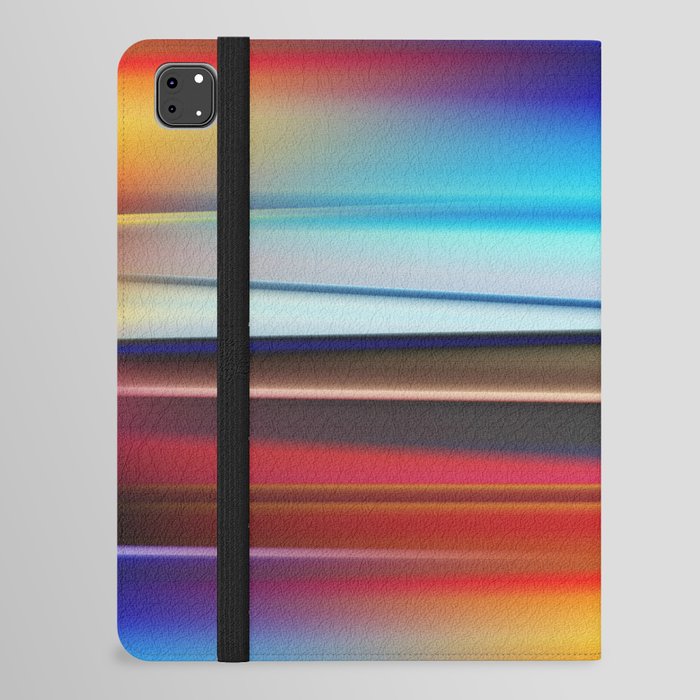 Stripes colorful and shiny iPad Folio Case