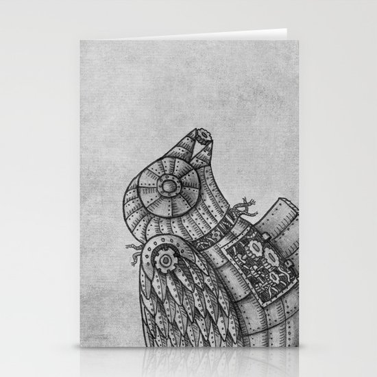Clockwork Bird Stationery Cards