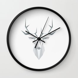 gray architectural moose in nature Wall Clock