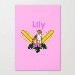 Lily birthday T-shirt  Canvas Print