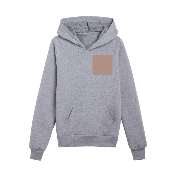 Dark Pastel Rose Pink Solid Color Coordinates with Kelly Moore Accent Color KW4412 Persian Bazaar Kids Pullover Hoodie