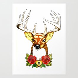 Oh deer. Art Print