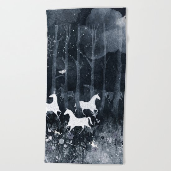 forest moon Beach Towel