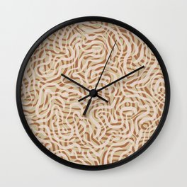 Neutral Pattern Wall Clock