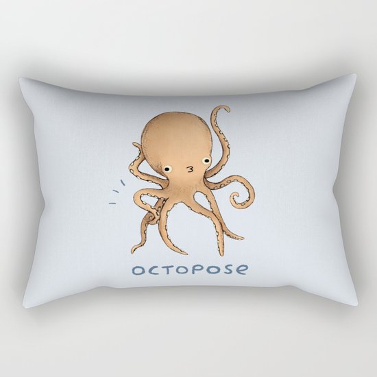 Octopose Rectangular Pillow