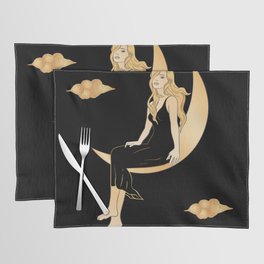 rest in the moon Placemat