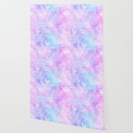 Pink Blue Galaxy Painting Wallpaper