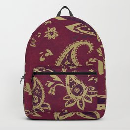 Paisley in Gold Backpack
