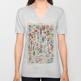 Adolphe Millot - Fleurs pour tous - French vintage poster V Neck T Shirt