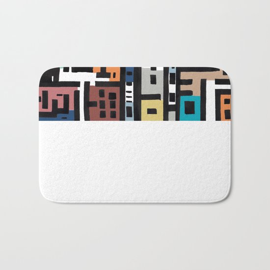 Spring in Urban Abstract Bath Mat