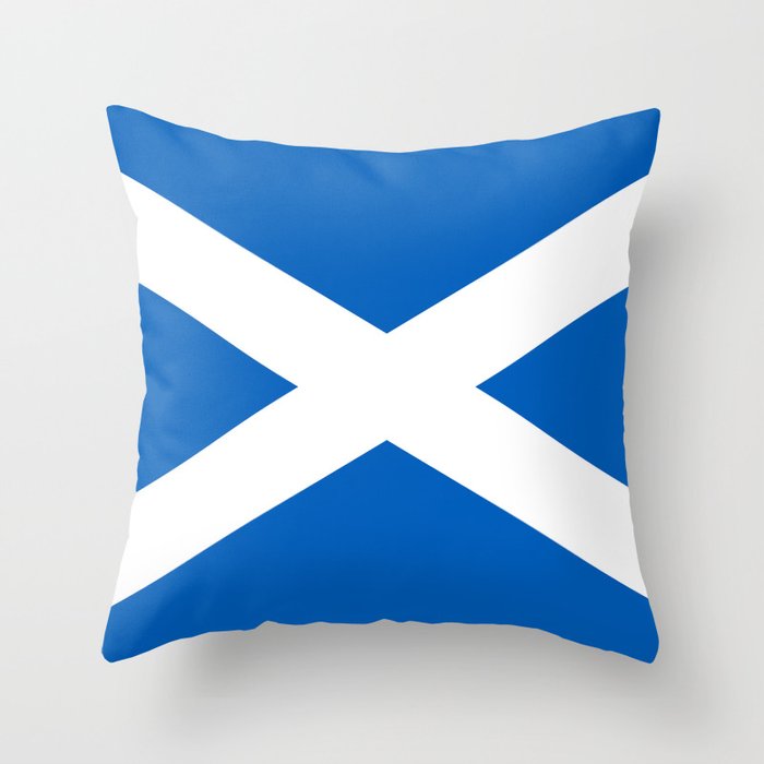 Flag of Scotland Scottish flag Throw Pillow by Sterling Society6