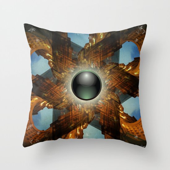 Emerald Chapel Throw Pillow