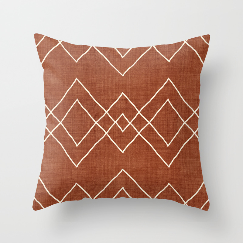 rust throw pillow