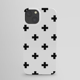 Swiss cross pattern iPhone Case