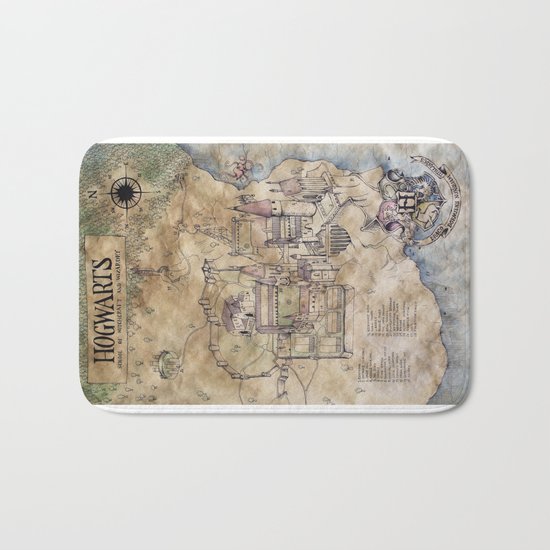 Hogwarts Map Bath Mat