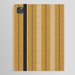 ivy stripes - mustard and black iPad Folio Case
