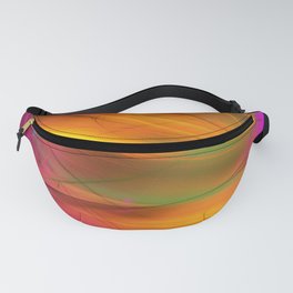 yellow abstract fractal background 3d rendering Fanny Pack