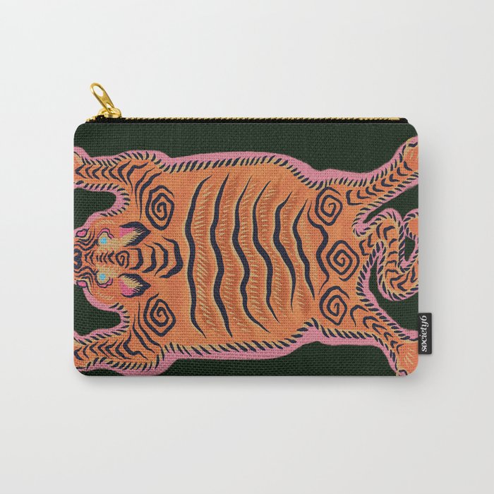 Wild Tiger Rug Carry-All Pouch