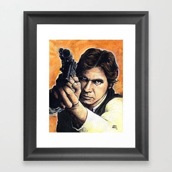HAN SOLO Framed Art Print