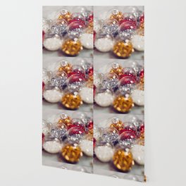 Glitter Christmas Ornaments (Color) Wallpaper