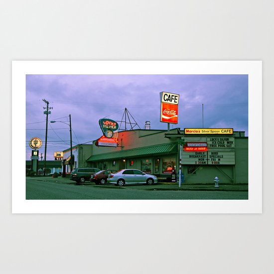 Cafe corner Art Print