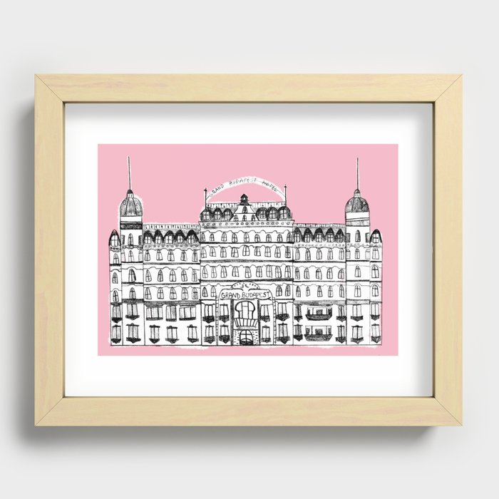 Budapest Hotel Recessed Framed Print