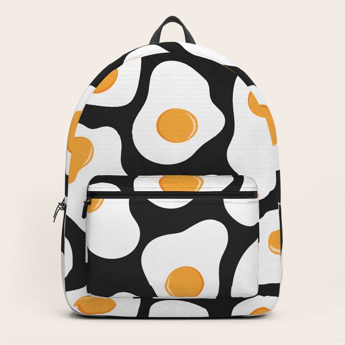 Cracking Fried Egg Pattern Backpack by Society Series Society6