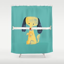 Lucky dog Shower Curtain