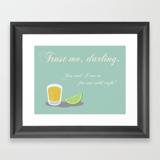 Tequila & Lime Framed Art Print
