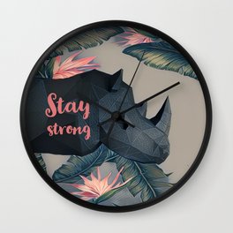 Stay strong Wall Clock