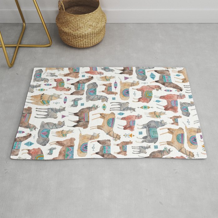 Llamas and Alpacas Rug